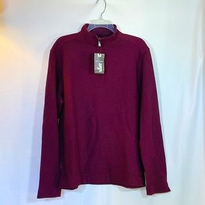 VanHeusan Mens Never Tuck 1/4 Zip